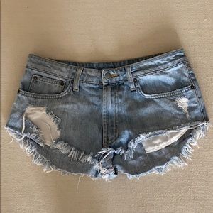 LF Carmar Mogan Blue Jean Cut Off Shorts size 27